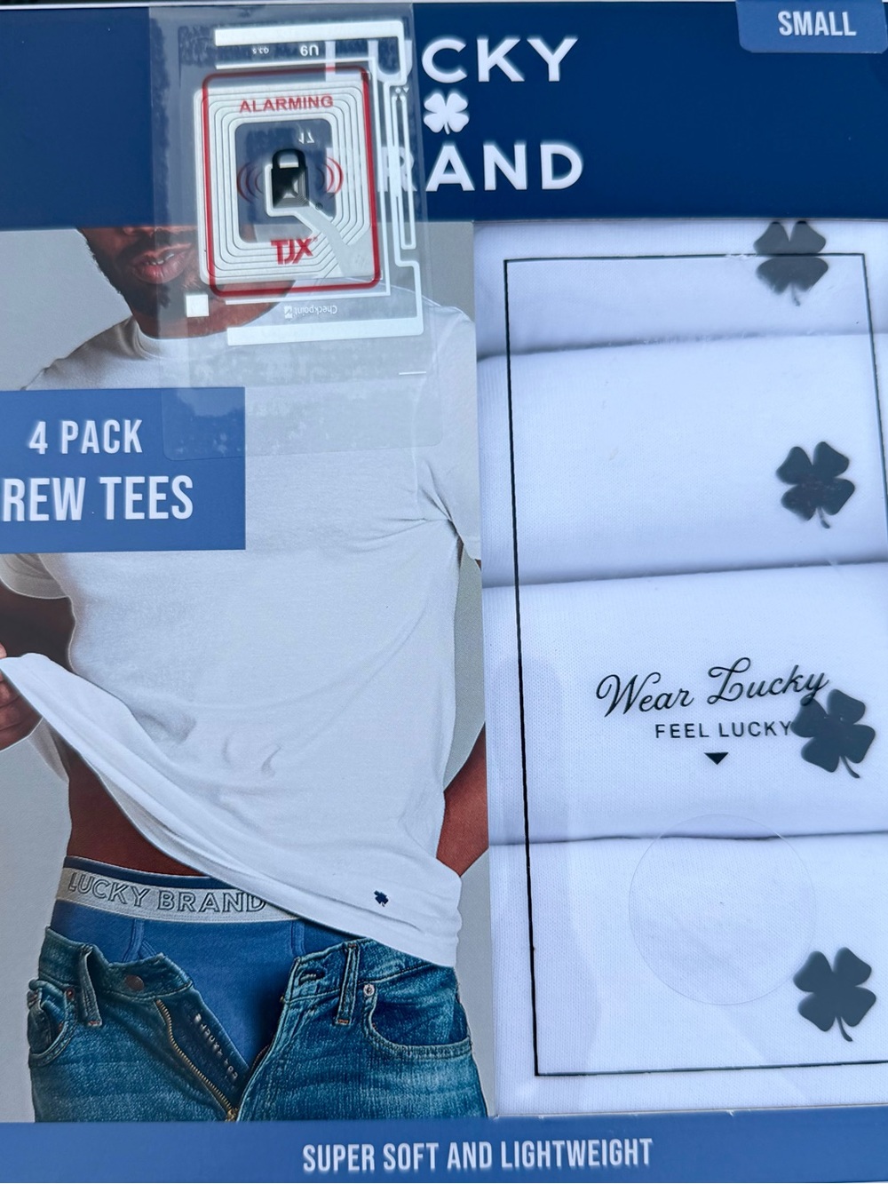 Lucky Brand White Short Sleeve Crew Neck Tee Pack